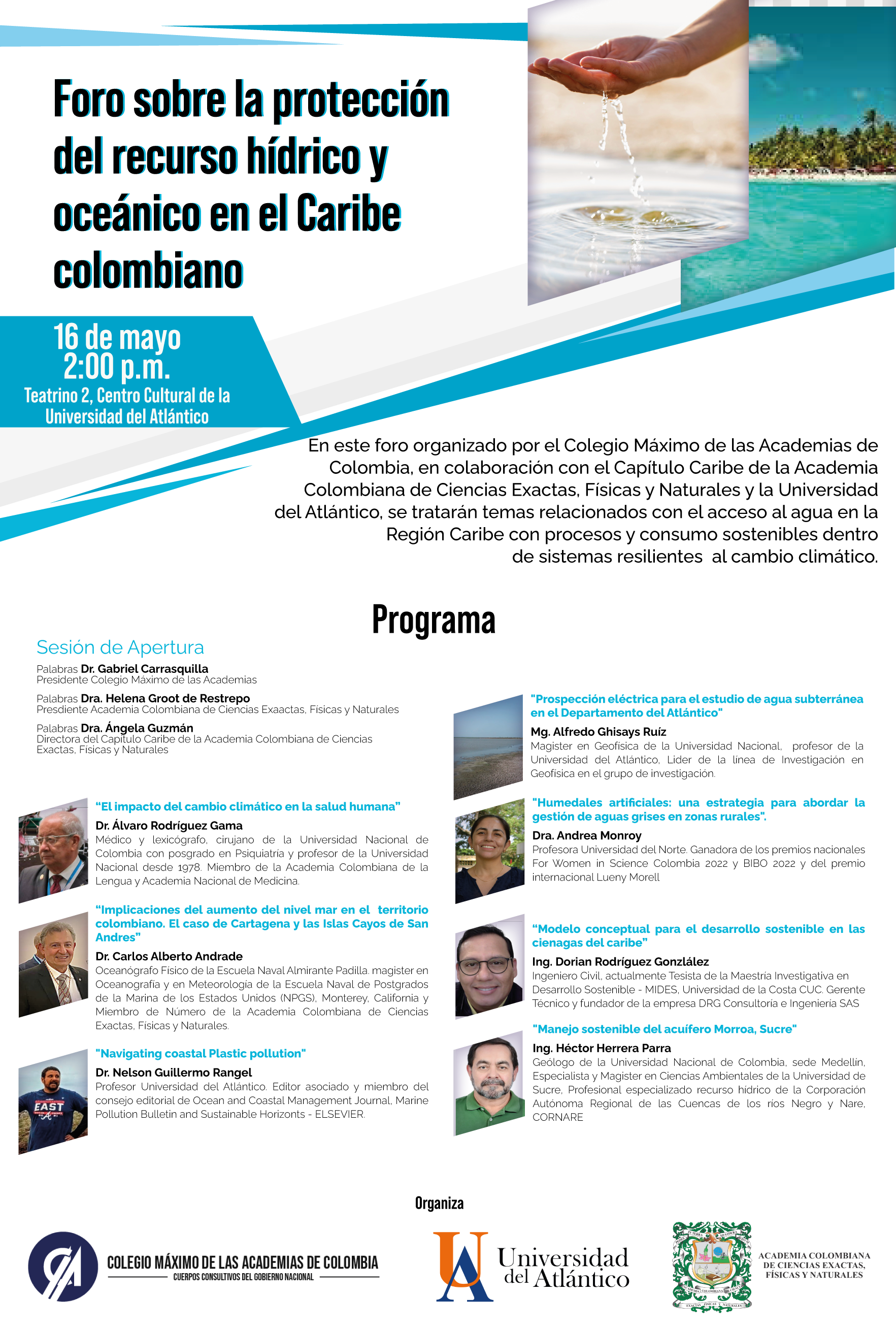 Foro sobre Seguridad Hídrica en el Caribe Colombiano