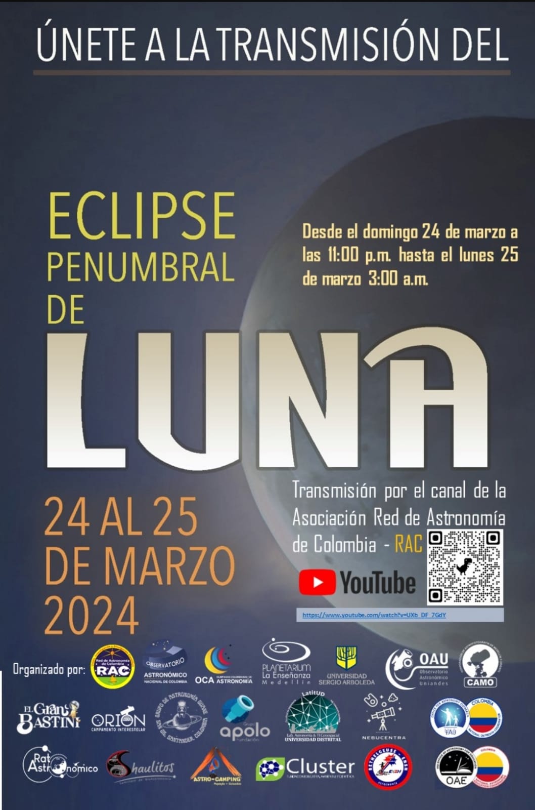Eclipse Penumbral de Luna Marzo 2024